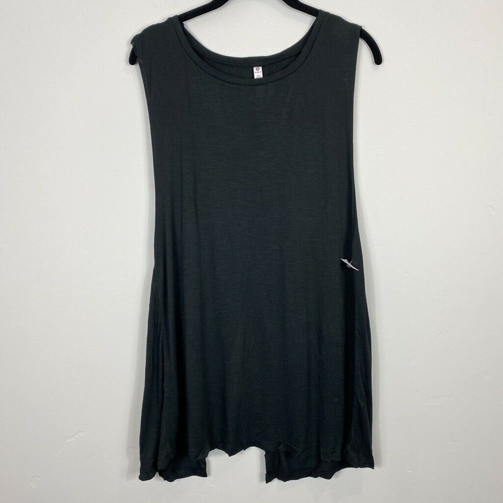 Rosio Women's Tunic Tank Top Size L Black
